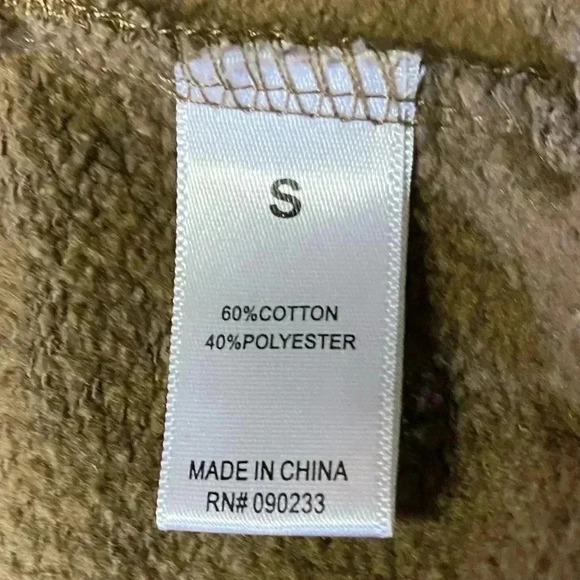 Pacsun brown cropped sweatshirt with front side pockets size S - Picture 3 of 9